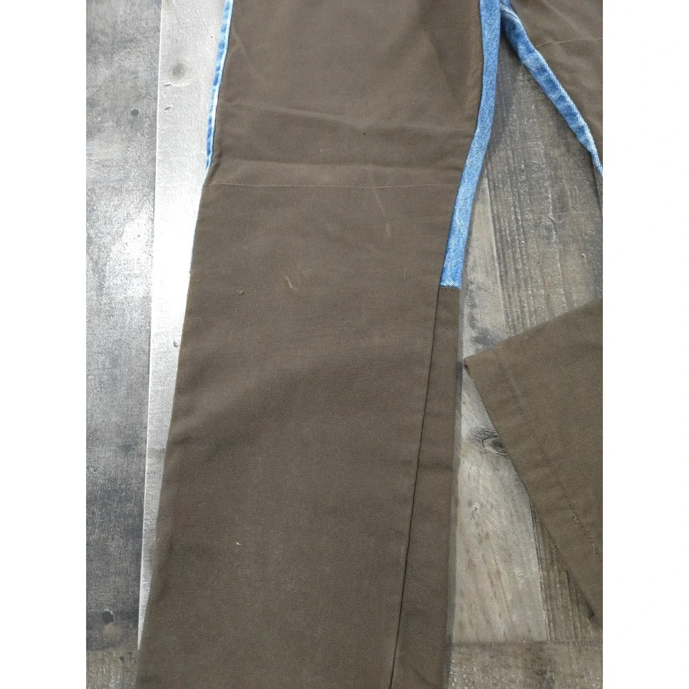 VTG Wrangler Pro Gear Upland Brush Guard Hunting Jeans 34 x 32 Denim Nylon Brown